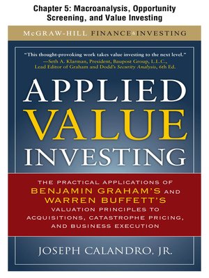 cover image of Macroanalysis, Opportunity Screening, and Value Investing